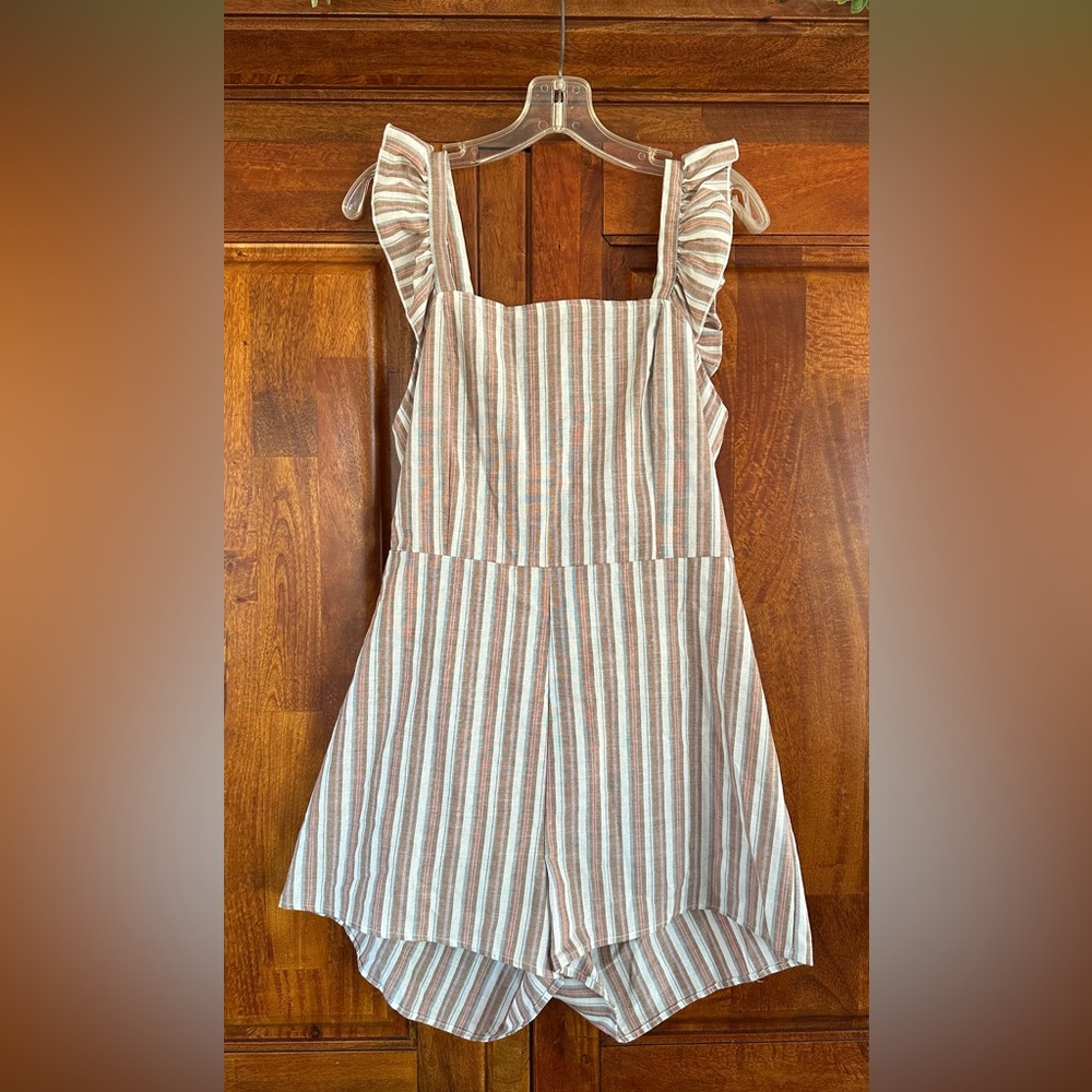 Boutique Striped Sleeveless Jumpsuit/Romper
